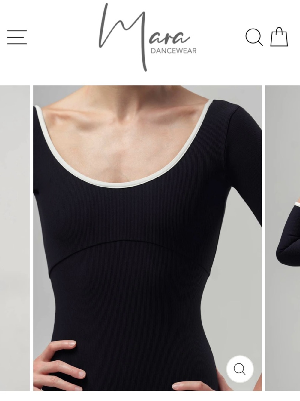 Mara Dancewear Leotard - Alma Black Leotard Size M - Picture 10 of 10